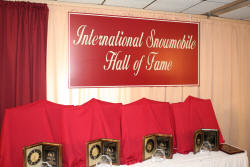 Inductees to the International Snowmobile Hall of Fame in Eagle River, Wisconsin